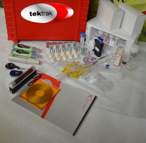 Ship test kits for potable water, free chlorine, ph, nitrites, chlorides, 